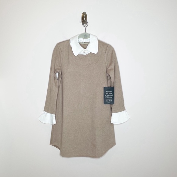 Tuckernuck Dakotah Dress Sandwhisp Layered Shirt Sweater Dress - Picture 6 of 8